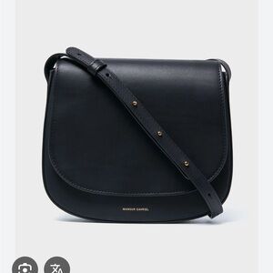 Mansur Gavriel Mini Classic Crossbody Saddle Bag black